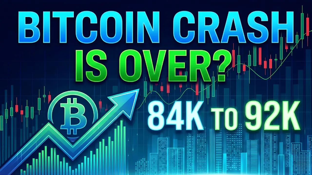 BITCOIN CRASH IS OVER $84K To $92K